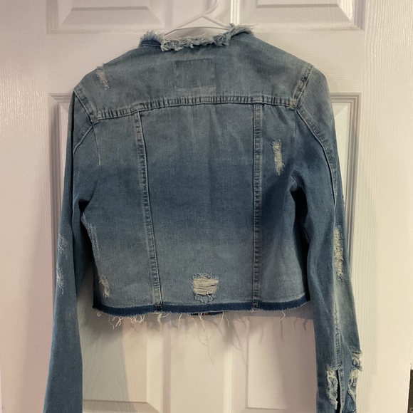 Gianni Bini crop denim jacket - Picture 2 of 4